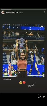 Naomi Osaka on Instagram